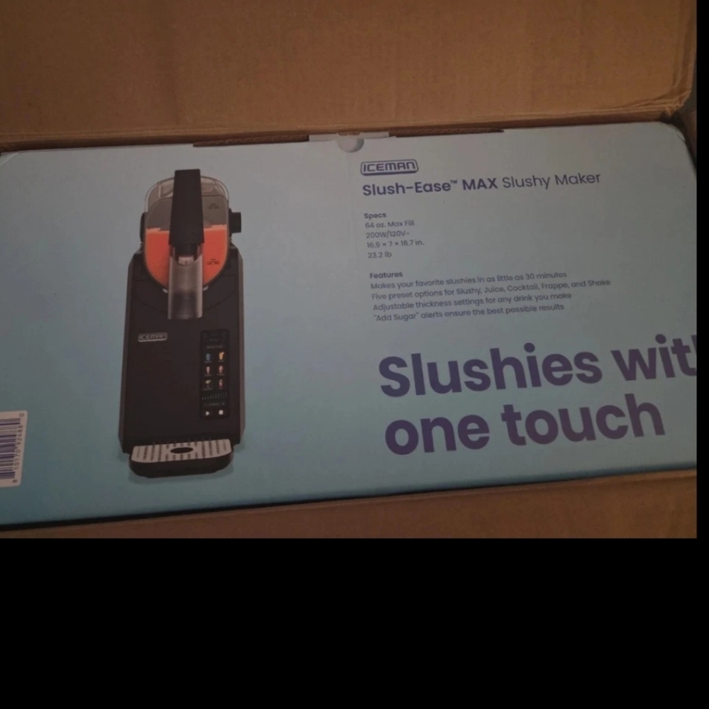 ICEMAN Slush-Ease MAX Slushy Maker - Black and Orange